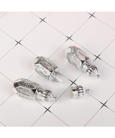Clear Refillable Glass Roll-on Bottle with Stainless Steel Roller Ball - Perfect for Essential Oils and Perfumes - Buy Online on GoSupps.com