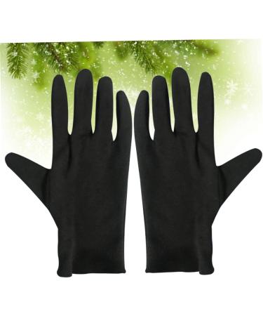 minkissy 12 Pairs Black Stretch Gloves Anti-Splash Gloves Jewelry Inspection Gloves Cotton Glove Handling Hand Protection Gloves Moisturizing Hand Gloves Safety Gloves Dust-Proof Coin Miss - Buy Online on GoSupps.com