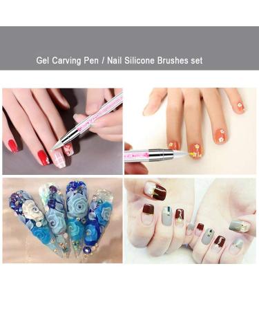 10pcs Candy Color Nail Art Pens Set | Double Sided Dotting & Carving Tools for Manicure | Perfect for Nail Design - Buy Online on GoSupps.com