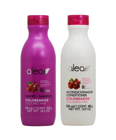 Alea Coloreados Pomegranate Extract Shampoo & Conditioner Set - Best Coloured Hair Care for Vibrant Locks - Buy Online on GoSupps.com