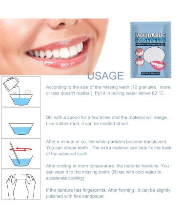 Provisional Dentures & Temporary Tooth Repair Set - Vampire Fake Dentures | International Shipping - Buy Online on GoSupps.com