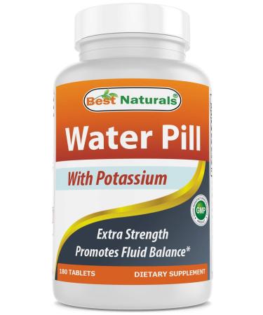 Best Naturals Water Pills with Potassium Tablet, 180 Count