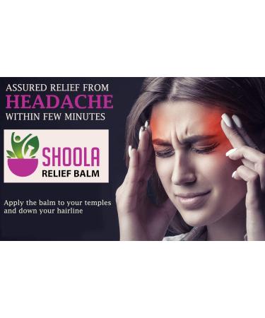 SHOOLA Pain Relief Balm - Maximum Strength Organic Rub for Headaches, Joint, Back & Muscle Pain, Nasal Sinus Infection, Menstrual Pain - 100% Essential Oil Salve - Buy Online on GoSupps.com
