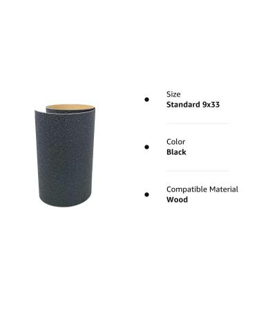 Scrape Tape Black Shortboard Skateboard Grip Tape Sheet - 9 x 33 | Standard Size - Buy Online on GoSupps.com
