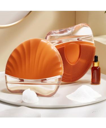Beaupretty Silicone Face Washer & Gua Sha Tools - Soft Face Brush & Cleaning Pad for Women | Orange - Buy Online on GoSupps.com