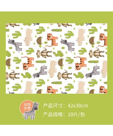 Baby Disposable Stick-On Placemats - Toddler Table Top Mats with Animal Alphabet Theme for Dining Fun - Buy Online on GoSupps.com