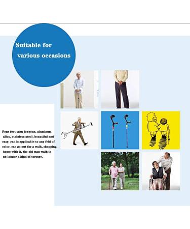 ATHUAHLR Forearm Crutches Adjustable Lightweight Adult Forearm Crutches Height-Adjustable Crutches with Rubber feet are Safe Lightweight Arm Crutch (Color : Grey) Black - Buy Online on GoSupps.com