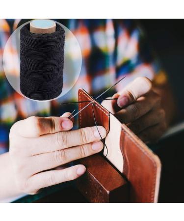 284 Yards Black Leather Sewing Waxed Thread - Long Stitching for DIY Craft & Repair Projects - Buy Online on GoSupps.com