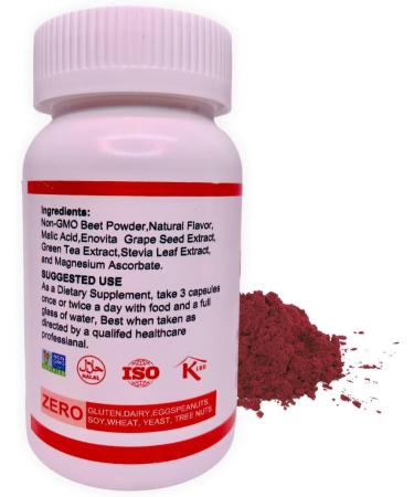 MY TRULUV Beet Root Capsules 1500mg 90 Count Supports Health - Buy Online on GoSupps.com