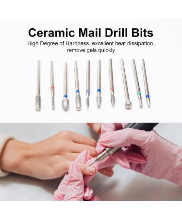 10pcs 3/32 Inch Diesisa Nail Drill Bits for Acrylic and Natural Nails | Manicure Pedicure Tool for Electric Nail Drill WK01 - Buy Online on GoSupps.com
