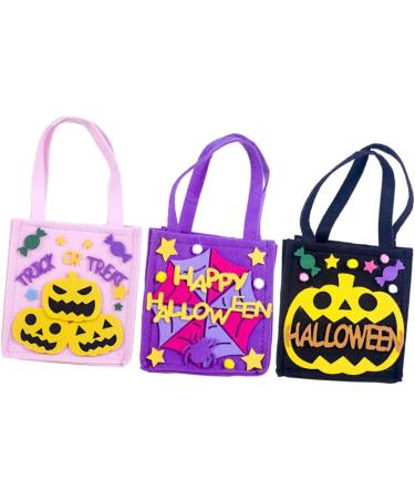 STOBAZA Cat Purse 6 Pcs Felt Candy Bags Halloween Decor Halloween Goodie Bag Kids Candy Container Skeleton Decorate - Buy Online on GoSupps.com