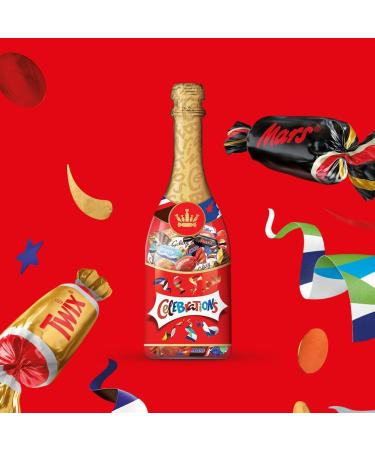 CELEBRATIONS - 1 bottle with assortment of mini chocolates SNICKERS TWIX MARS MALTESERS BOUNTY and others - 312g - Buy Online on GoSupps.com