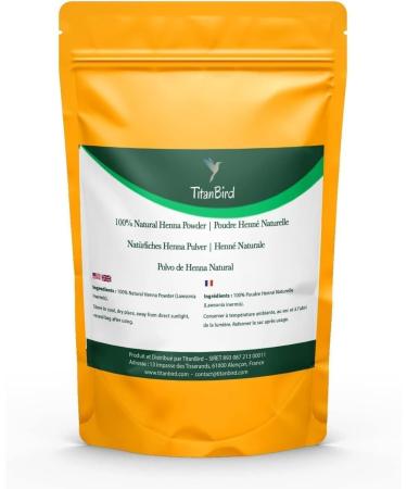 TitanBird 50grams Neutral Henna Powder Colorless - Hair Care - 100% Natural Pure and No Additives | Premium Quality Fine Powder - Buy Online on GoSupps.com