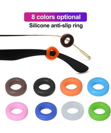 30 Pairs Silicone Glasses Ear Hooks - Anti-Slip Round Accessories in 8 Colors for Adults - Buy Online on GoSupps.com