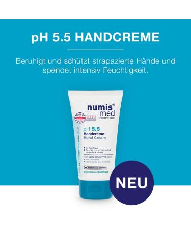 Numis Med pH 5.5 Sensitive Skin Protection Hand Cream - Vegan & Paraben-Free | Pack of 6 (6 x 75 ml) - International Shipping Available - Buy Online on GoSupps.com