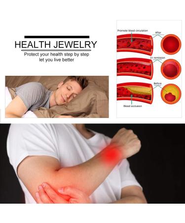 N+Nitrolube Titan Magnetic Arm Band for Men - Strong Magnetism & Field Therapy for Arthritis - Blue Coal Fiber - 22cm Silver - Buy Online on GoSupps.com