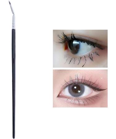 Angled Fan Eyelash Brush | 120 Degree Bent Eyeliner Brush | Angled Fan Eyelash Brush Eyelash Comb Cosmetic Brushes Eyelash Separator Bent Applicators for Detail Tosier - Buy Online on GoSupps.com