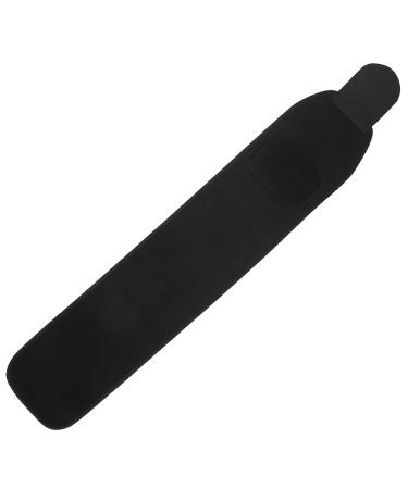 Uxsiya Adjustable Elastic Waist Support Belt - SBR Neoprene Lumbar Brace for Exercise & Fitness (Black) | International Shipping Available - Buy Online on GoSupps.com