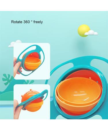 Buy Hojioesrd Universal Gyro Bowl - Innovative No-Spill & No-Tip Design for Babies | Removable Practical & Light Green - Buy Online on GoSupps.com