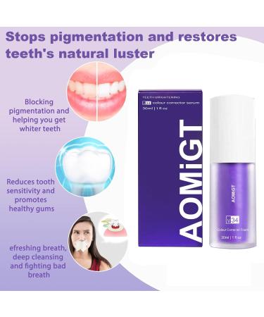 Teeth Whitening Toothpaste | Purple Toothpaste for White Teeth & Stain Removal - Shop Now! - Buy Online on GoSupps.com