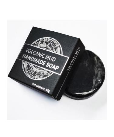 Face Soap Natural Volcanic Mud Soap Black Soap Bar for Men Women Teens Facical and Body Wash