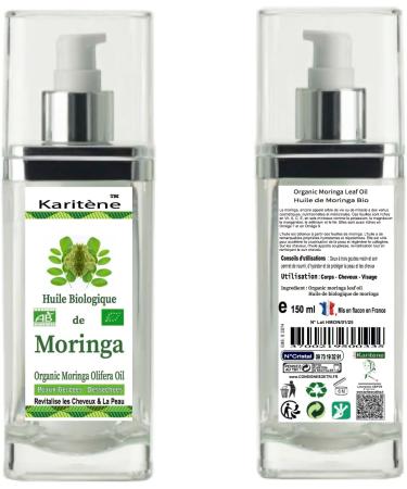 Organic Moringa Oil Nourishing and Moisturizing Oil for Dry Skin and Hair 150 ml - Buy Online on GoSupps.com