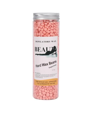 Depilatory Hot Hard Wax Wax Beans Hair Removal Waxing Kit Hard Wax Beans for Arm Body Bikini Hair Removal (Rose Scent)