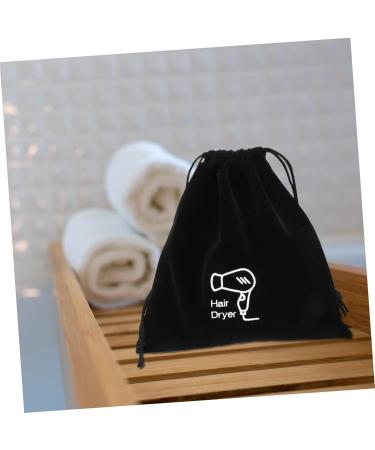 AUTSUPPL 2pcs Storage Bag Hair Wand Bag Organizer Bags for Travel Blow Dryer Organizer Gym Bag Black Velvet - Buy Online on GoSupps.com