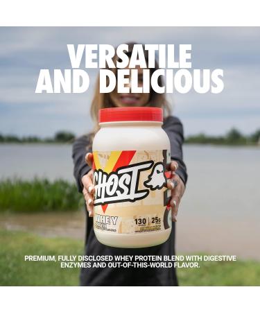 GHOST Whey Protein Powder Cereal Milk - 2lb | 25g Protein Blend for Fitness Nutrition | Post Workout Shakes Smoothies Baking | Soy & Gluten-Free - Buy Now - Buy Online on GoSupps.com