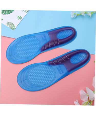 FOMIYES Silicone Massage Insoles - Comfort & Shock Absorption - Blue Medium Shoe Inserts for Enhanced Foot Support - Buy Online on GoSupps.com