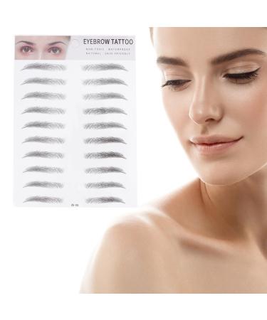 Beavorty 2pcs 3d Eyebrow Stickers Makeup Stickers Eyebrow Sissor Kit Eyebrow Shaping Cosmetic Miss Shaper
