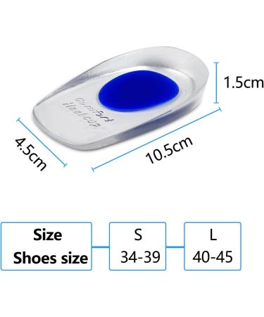 Fousenuk Heel Spur Inserts 3 Pairs Gel Silicone Cushions for Plantar Fasciitis Relief & Achilles Pain | Orthopedic Insoles for Ultimate Comfort - Buy Online on GoSupps.com