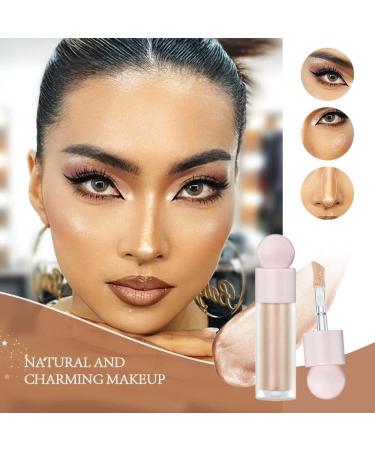 Liquid Highlighter - Cream Highlighter for Natural Glow | 3PC Face & Body Brightening Makeup for Festivals & Parties - Buy Online on GoSupps.com