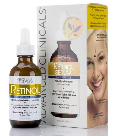 Advanced Clinicals Retinol Serum Anti-Wrinkle 1.75 fl oz (52 ml)