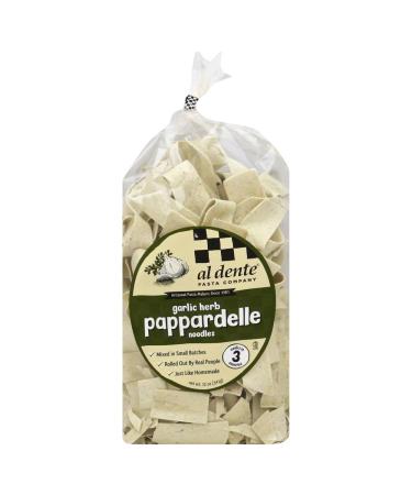 Al Dente Pasta Pappardelle Garlic & Herb, 12 oz