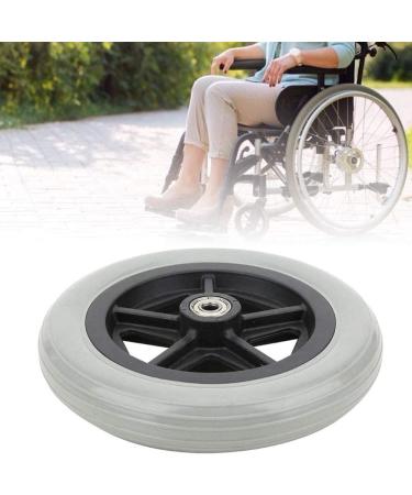 Wheelchair Wheels Wheelchair Front Castor 2 Pieces Manual Wheelchair Front Wheel Rubber Wheelchair Casters with Bearings(Color : Grey Size : 7inch)(Grey 7inch) 7inch Grey - Buy Online on GoSupps.com