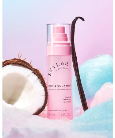 Skylar Boardwalk Delight Hair & Body Mist | Hypoallergenic & Clean Fragrance | Vegan Cruelty Free and Safe For Sensitive Skin | 80 ML 2.7 Fl Oz - Buy Online on GoSupps.com