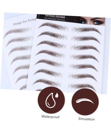 POPETPOP 4pcs Eyebrow Stickers Waterproof Makeup Authentic Eyebrows Stickers Artificial Eyebrow Makeup Tools - Buy Online on GoSupps.com