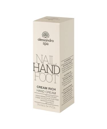 Alessandro Spa Cream Rich - Anti-Aging Hand Cream for Dry Stressed Hands | 75 ml | International Shipping - Buy Online on GoSupps.com
