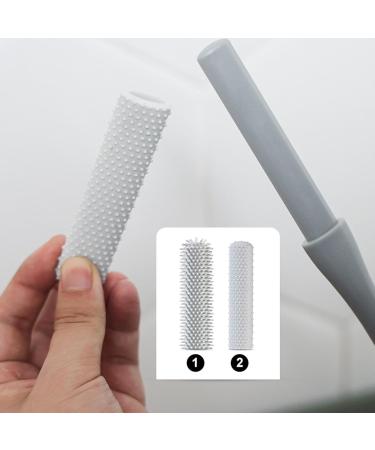 New Foot Cleaning Brush 16.14" Toe Cleaning Brush Soft Rubber Cleaner for Toe Gaps for Shower with Long Handle Dead Skin Exfoliation Brush Foot Scrubber Soft Bristles Brushes for Cleaning Toe Gray - Buy Online on GoSupps.com