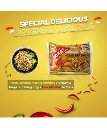 Karrma Koka Noodles | The Original Masala Flavour | Koka Oriental Style Instant Noodles | Snack or Meal Accompaniment | Ready in 2 Minutes -85g - Pack of 10 85.00 g (Pack of 10) - Buy Online on GoSupps.com