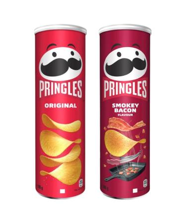 Snack Bundle with Pringles Original Crisps 185g and Smokey Bacon Crisps 185g (2 Pack) - Buy Online on GoSupps.com