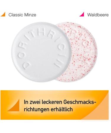 Dorithricin Halfstabicken Classic 40 Sucking Tablets for Sore Throat Relief - Mint Flavor Bacteria & Virus Defense - 1 Pack (40 Pieces) - International Shipping Available - Buy Online on GoSupps.com