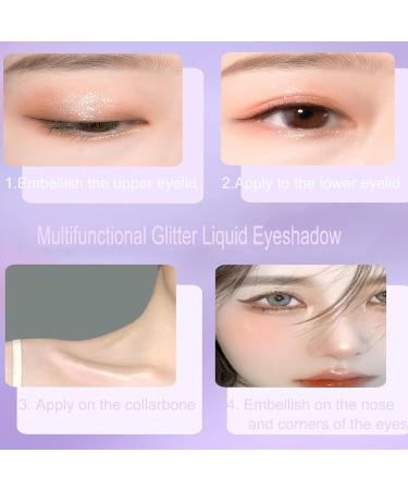 Liquid Glitter Eyeshadow - Everfavor X Voilet Fairy | Easy Apply Quick Drying Long Lasting K-Drama Makeup - 0.15 oz - Buy Online on GoSupps.com