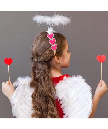 HEIDKRUEGER Valentine's Heart Headband - Rhinestone Enamel Triple Heart Hair Accessory - Buy Online on GoSupps.com