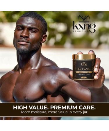 KXNG Cosmetics Shea Body Butter Cream Bundle 2 x 4oz | Organic Body Butter for Men & Women with Shea Cocoa Mango & Coconut Oil | Deep Moisturizing Cream for Hands Feet & All Skin Types - Buy Online on GoSupps.com