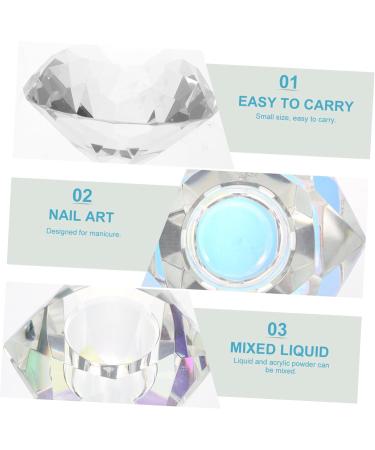 POPETPOP 2 Pcs Nail Art Crystal Cup Crystal Glass Dish Dappen Dish Bowl Glass Dappen Cup Acrylic Nail Supplies Nail Dappen Dish Glass Dappen Dish Nail Tech White Crystal Cup Bowl 5.5x5.5cmx2pcs Whitex2pcs - Buy Online on GoSupps.com