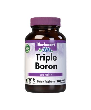 Bluebonnet Nutrition Triple Boron Citrate Aspartate Glycinate 90 Vegetable Capsules - Buy Online on GoSupps.com