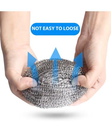 12 Pack Steel Wool Dish Scrubber 30g Steel Wool Scrubber Pad Used for Dishes Pans Pots and Ovens. Easy to Scoure for Tough Kitchen Cleaning. - Buy Online on GoSupps.com