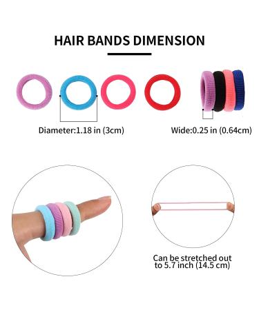 SYGY 200PCS Baby Hair Ties - Cotton Toddler Hair Bands for Girls - Elastic Cute Accessories - Multicolor Ponytail Holder for Kids - Buy Online on GoSupps.com